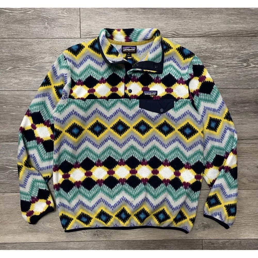 Patagonia Synchilla Snap-T Lightweight Fleece Pullover Timber Twist MEDIUM